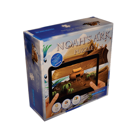 Noah's Ark Jigsaw Puzzle For Kids Ages 4-8 With Cool Twist - Includes Free iOS/ Android App - 126 Pieces, 15 x 26 Inch - Noah's Ark Comes To Life in Augmented Reality - Interactive (Best Jigsaw Puzzle App For Ipad 2019)
