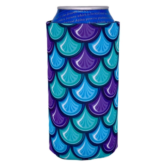 Fish Scale Pattern 16 oz. Can Coolie