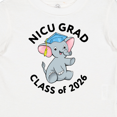 thumbnail image 4 of Inktastic Nicu Grad Class of 2026 Cute Elephant with Blue Cap Boys or Girls Baby T-Shirt, 4 of 5