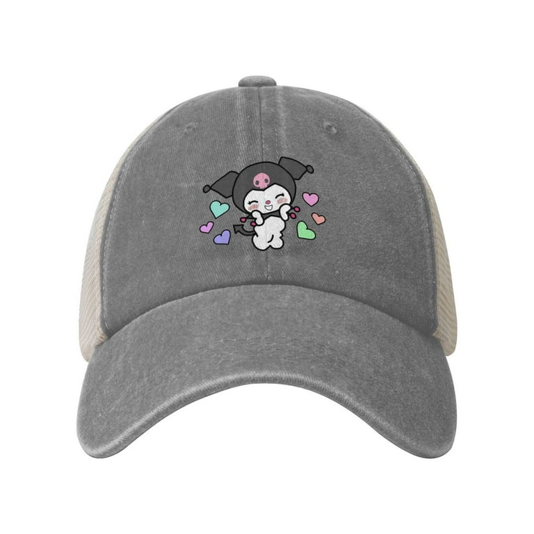Kuromi Cowboy Mesh Baseball Cap Vintage Classic Trucker Hat For