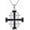 Obsidian, variant on Jerusalem Cross Necklace 925 Sterling Silver Stone Cross Necklaces Religious Jewelry Christian Catholic Gifts for Men Women Christians