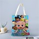 thumbnail image 2 of Loo Loo Kids Bolso de tela con estampado de lienzo para mujer, bolsa de compras reutilizable y estética, con cremallera interior, regalo para mujer,38*45cm., 2 of 6