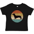 thumbnail image 3 of Inktastic Dachshund Dog Retro Sunset Boys or Girls Baby T-Shirt, 3 of 5