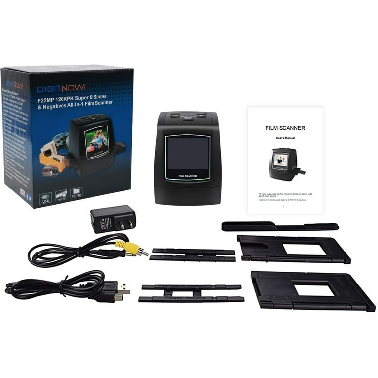 DIGITNOW Film Scanners with 22MP Converts 126 KPK/135/110/Super 8