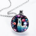 thumbnail image 2 of Alpaca Stunning Glass Circular Pendant Necklace - Women's Jewelry, 2 of 5