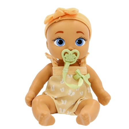 Be Loved Babies Mini Rowan Realistic Doll, Soft Skin, Yellow Outfit, 9-inch tall, 18M 