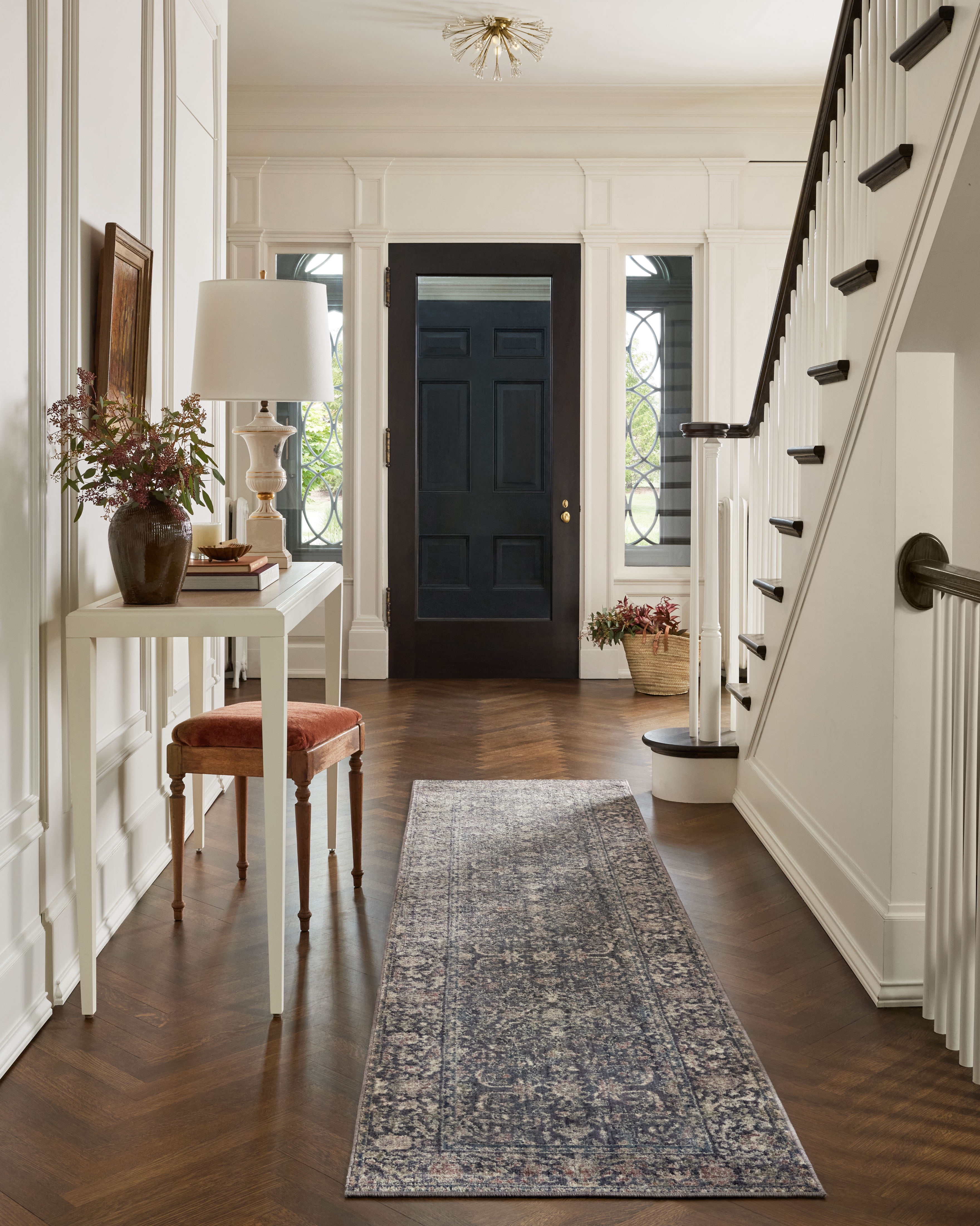 Jean Stoffer x Loloi Bradbury Midnight/ Multi 18" x 18" Sample Rug