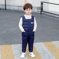 thumbnail image 3 of Usaibhir Toddler Unisex Winter Snow Pants Down Puffer Warm Overall Windproof Fleece Lined Jumpsuit 1-4T, 3 of 6