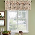 thumbnail image 3 of Farmhouse Curtain Valances for Windows, Kitchen Valance Window Treatments Panel 2 Pack, Vintage Country Farm Animals Brown Rod Pocket Short Curtains for Bathroom Bedroom 42 x 18 Inch, 3 of 8