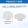 thumbnail image 2 of 5 Pcs M6.5 304 Stainless Steel Flat Washers 6.5mm ID 40mm OD 1.5mm Thick, Silver, 2 of 6