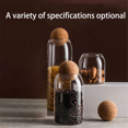 thumbnail image 5 of Clear Glass Bottles, Glass Food Storage Containers with Airtight Round Cork, for Candy, Nut, Spice, Coffee Bean,9 X 20cm, 5 of 7