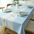 thumbnail image 5 of Tablecloth waterproof oil-proof wash free PVC anti scald Chinese table cloth tabletop tea table mat table cloth (11,140cm x 220cm), 5 of 6
