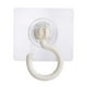 thumbnail image 2 of ganchos autoadhesivos transparentes blancos con rotación de 360 grados, potentes ganchos adhesivos para pared y techo, sin taladrar, para baño o inodoro, 2 of 5