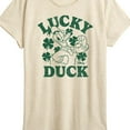 thumbnail image 3 of Disney - Donald Duck Lucky Duck - Women's Short Sleeve Graphic T-Shirt, 3 of 5