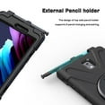 thumbnail image 4 of Tablet Protective Case, Precise Cutouts Tablet Shockproof Case Perfect Fit Black Adjustable Hand Strap  for Active 3 2020 T575 8 Inch Tablet, 4 of 7