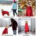 thumbnail image 6 of HQREA Full Body Dog Winter Coat Fleece Dog Sweater Warm Dog Pajamas for Large Medium Dogs, 6 of 7