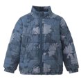 thumbnail image 3 of Ulitacool Coat For Boys Winter Zipper Jacket Long Sleeve Cartoon Prints Hooded Windproof Outwear Little Boys Retro Clothing Navy, 3 of 8