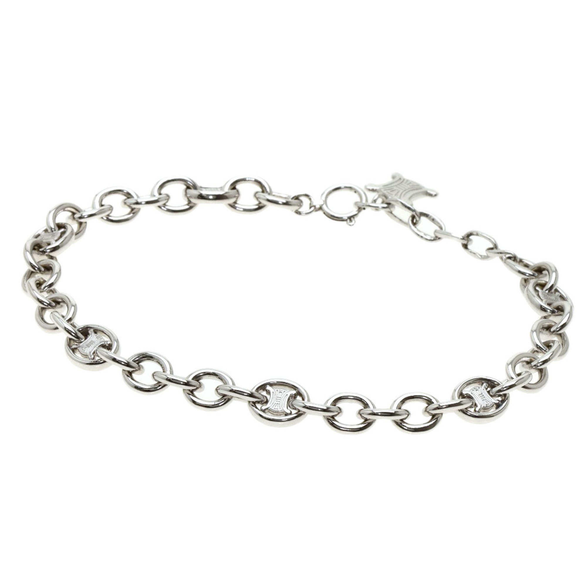 Authenticated Used Celine Brason Bracelet K18 White Gold Ladies CELINE