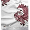 thumbnail image 1 of Soimoi Cotton Duck Fabric Peacock Block Decor Fabric Printed Yard 42 Inch Wide, 1 of 4