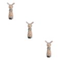 thumbnail image 1 of maskred Delightful Rabbit Statue Figurines Animal Sculpture Craft Wedding Gift female 8.5x23.5cm 3Set, 1 of 6