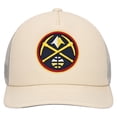 thumbnail image 2 of Men's Mitchell & Ness Cream Denver Nuggets Trucker Adjustable Hat, 2 of 4