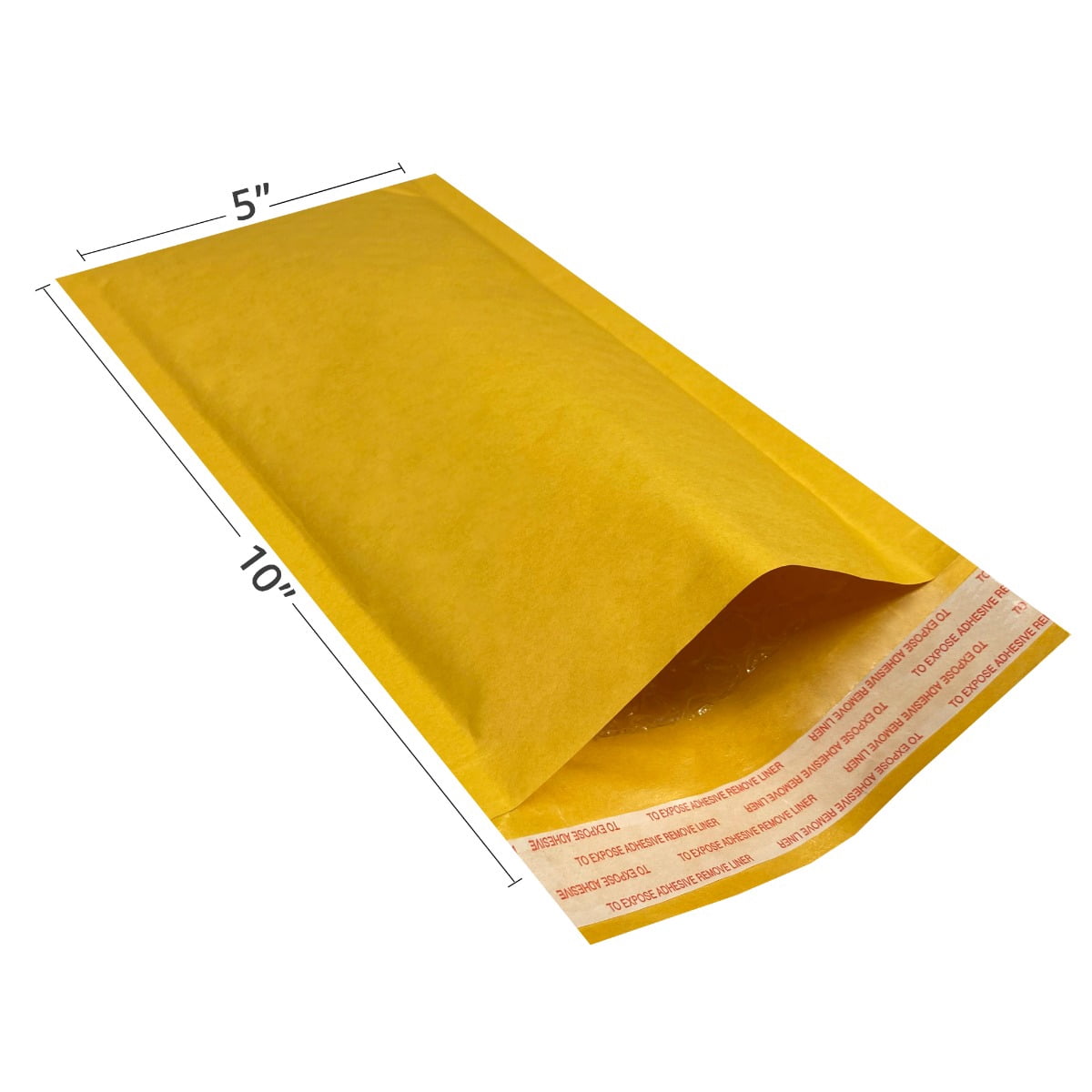StarBoxes 250 Kraft Bubble Mailers 5x10" #00 Self-Seal Padded Envelopes