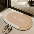 thumbnail image 4 of Apmemiss Clearance Rubber Bath mats Quick-Drying Non-Slip Bathroom mat Super Absorbent Bath mat Instant Dry Bath mat, Bathroom Rug in Front of Kitchen Sink, Shower Room, Bathtub, Oval, 4 of 7