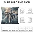 thumbnail image 5 of Orinice Fighter Jet Clouds War Graphic Decorative Throw Pillow Cover for Home Couch Living Room Bed Sofa - Aesthetic Decor, All Year Round Use, 1PC 24x24in, 5 of 5