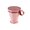 pink, variant on Collapsible Silicone Travel Cup with Leak-Proof Lid, Portable Folding Drinking Mug for Camping and Hiking, Space-Saving Reusable Pocket Cup for Outdoor Adventures, Soft Peony Pink