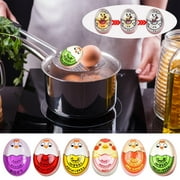 Anuirheih Color Changing Egg Timers, Egg Cooker for Hard Boiled Eggs Funny Chick Cooking Timer Color Change Observation Reminder(Light-Pink)