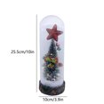 thumbnail image 3 of Mini Árbol de Navidad Xihbxyly con Cubierta de Vidrio y Luces Led Adornos Decorativos Iluminados, 3 of 6