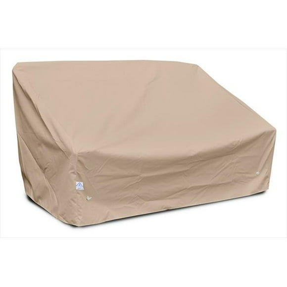 KoverRoos Weathermax 49950 Deep 2-Seat Sofa Cover, 61-Inch Width by 36-Inch Diameter by 32-Inch Height, Large Toast
