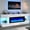 White, variant on Blotout 82'' Fireplace TV Stand for 85/90''TV with 50'' Fireplace, LED Modern High Gloss Entertainment Center with Power Outlet, TV Console Table with 8 Handleless Storage Drawers, Black