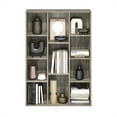 thumbnail image 3 of Furinno Luder 11-Cube Reversible Open Shelf Bookcase, French Oak, 3 of 4