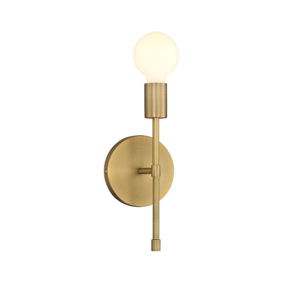 Access Lighting 1 Light LED Wall Sconce in Antique Brushed Brass Color