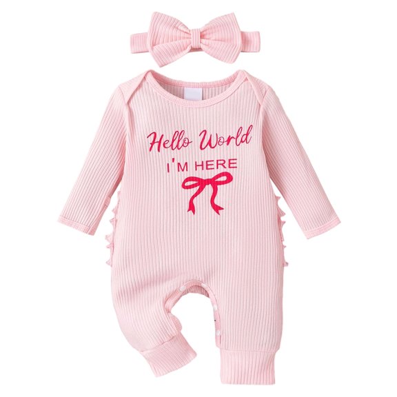 Akiihool Baby and Toddler Matching Outfits Baby Girls Custom Newborn Infant Bodysuit with Name Customized Coming Home Outfit Shower Gift (Red,Newborn)