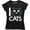 Black, variant on I Love Cats - Cute Adopts Kittens Lover Women's T-Shirt