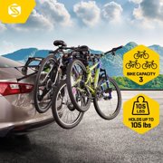 Sariss Bones EX Car Trunk Bike Rack Carrier for 3 Bikes - Black