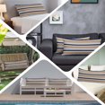 thumbnail image 6 of Orange Grey Striped Body Pillow Covers 20"x54", Farmhouse Stripes Modern Abstract Art Soft Brushed Microfiber Breathable Throw Pillow Covers, Pillowcase with Zipper for Couch Sofa Bedroom Living Room, 6 of 9