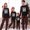 Black, variant on AIGUR Family Matching Halloween Pajamas Set Bat Letter Print Holiday Pajamas Glow in Dark Sleepwear Dad Mom Kids PJs