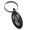 Black, variant on Stainless Steel Menacing Hydra Engraved Small Oval Charm Keychain Keyring