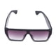 thumbnail image 2 of Gafas de sol cuadradas de gran tamaño con montura negra para PC y lentes de color violeta y gris degradado con protección UV y montura cuadrada para mujer, 2 of 14