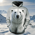 thumbnail image 4 of Sudadera con capucha de oso polar para hombre, moda de primavera, sudaderas con estampado 3D de animales, personalidad callejera, top holgado, abrigo de otoño de gran tamaño, 4 of 5