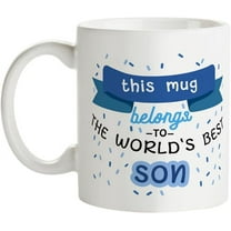 World''s Best Son Coffee Mug,Birthday Christmas Father''s Day Gifts for Son From Mom Dad,Best Son Ever Cup 11OZ
