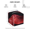 thumbnail image 4 of Fotbe Closeup Red Flamingo Portrait Porta Pañuelos Decorativo de Cuero, Caja Cuadrada Moderna para Pañuelos Faciales, Organizador y Dispensador 5x5x5'', 4 of 7