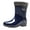 Blue, variant on Women Rain Booties, Ladies Short Boots Waterproof Rubber Non-slip Garden Boot Shoes Ankle Chelsea Shoes
