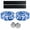 Blue, variant on EVA Road Bike Handlebar Tape Bicycle Bar Wraps - 2PCS Per Set，bike grip end plug and sealer
