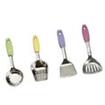 thumbnail image 5 of 4 Pcs 1/12 Dollhouse Kitchen Miniature Metal Color Spatula for Dollhouse Decor, 5 of 8