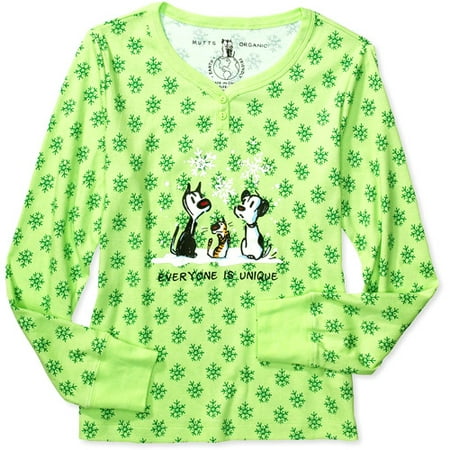 Mutts - Women's Plus Organic Cotton Sleep Henley