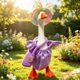 thumbnail image 5 of Mini Desk Goose Outfits 7 Inch – 4 Summer Clothes Sets with Cute Hats, Dresses and Bags for Magnetic Porch Goose, Funny Desk Decor and Gift, 5 of 5